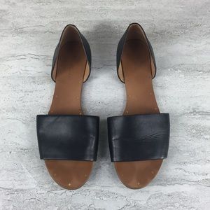 Madewell Black Leather Sandals